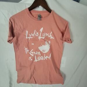Lydia Lunch  band   t shirt size  small pink
